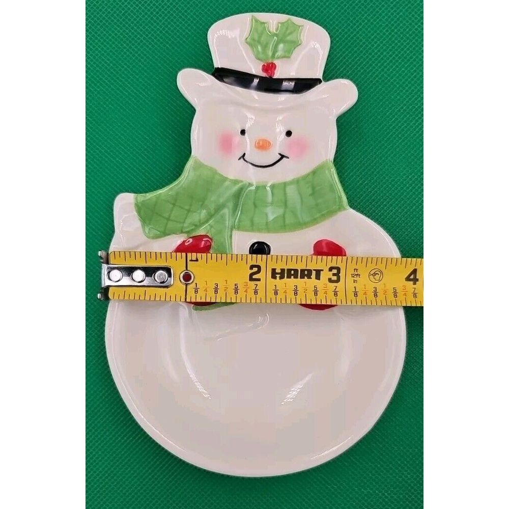 Lenox Snowman Spoon Holder. Good Quality. Very Festive. Good Pre Owned Condition - Picture 5 of 5